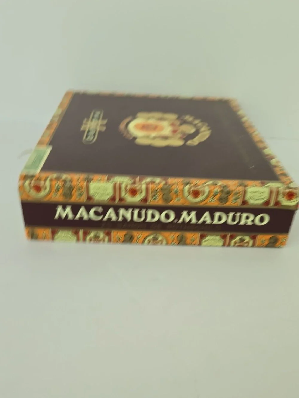 Vintage Macanudo Maduro Empty Wooden Cigar Box Barob De Rothschild